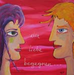 2015 stationen einer liebe - der liebe begegnen, 60x60, 2015