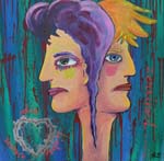 2015 stationen einer liebe - wenn die liebe zerrinnt..., 60x60, 2015