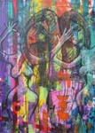 in the wood barbies, 100x70, 2016