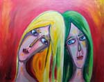 freundinnen-chwestern, 40x50, 2018